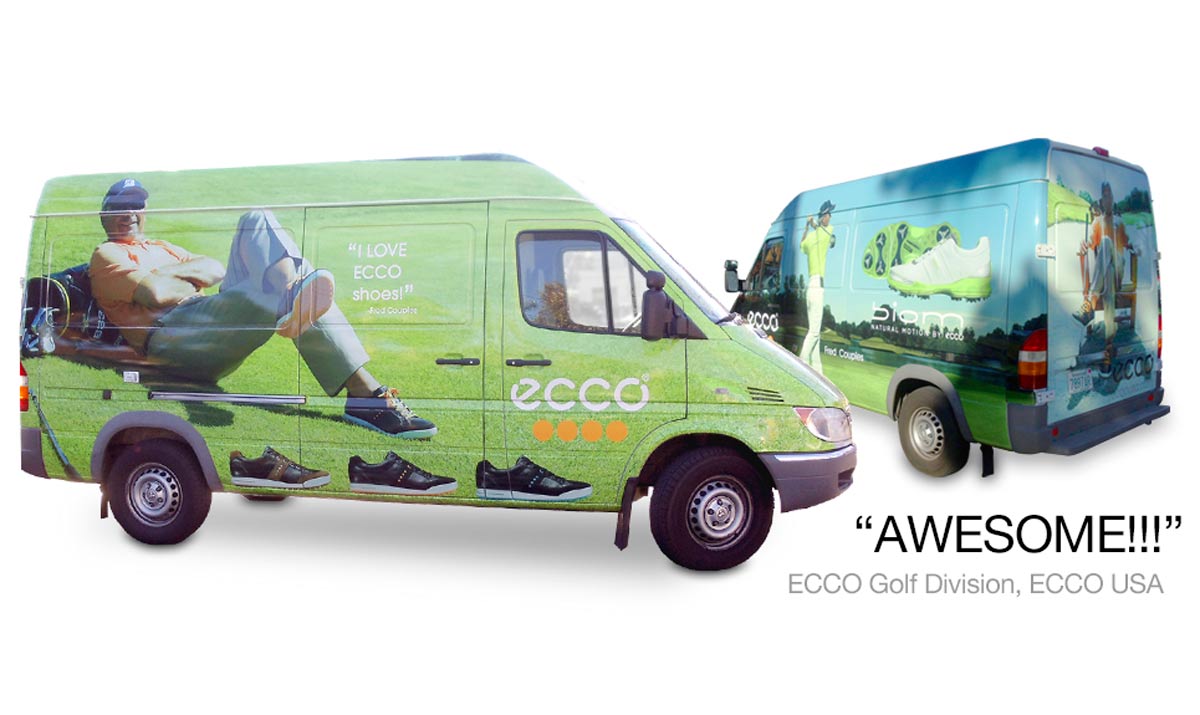 Vehicle wrap for ECCO golf