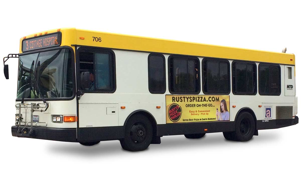 Bus advertising in Santa Barbara